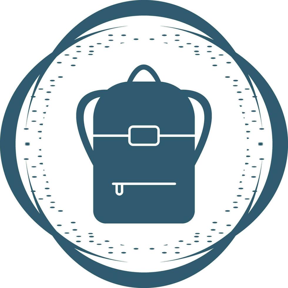 icono de vector de mochila