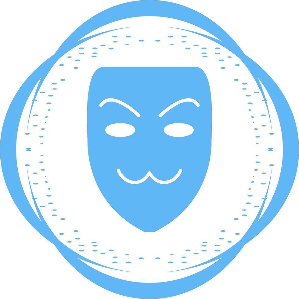 icono de vector de máscara de hacker