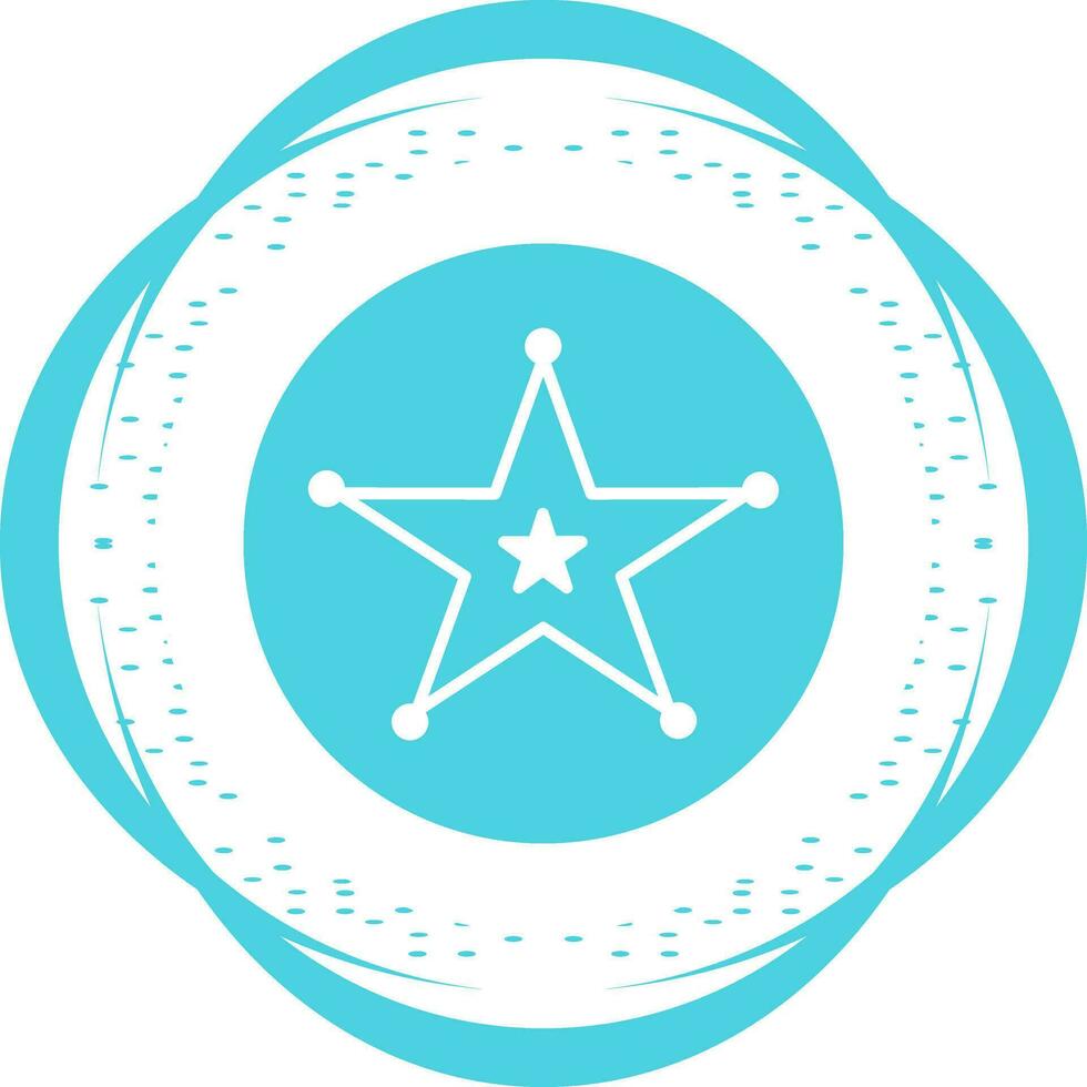 Sheriff Badge Vector Icon