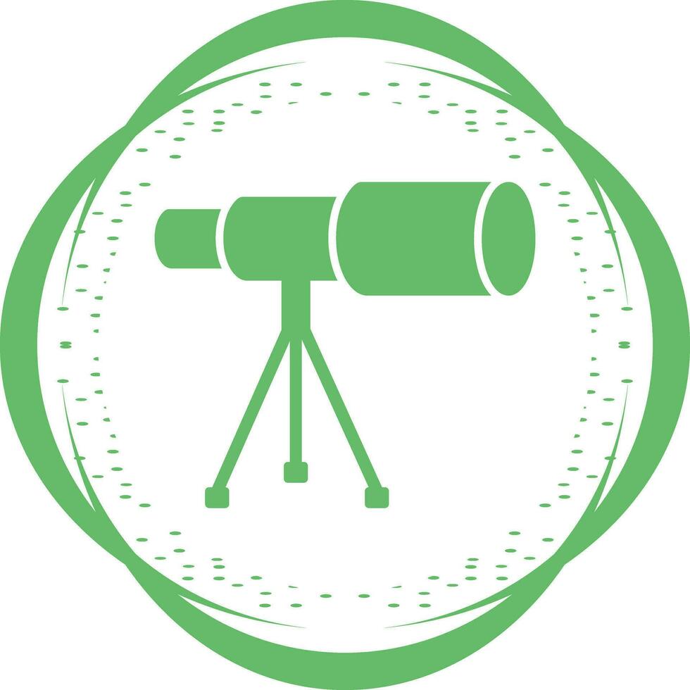 Telescope on Stand Vector Icon