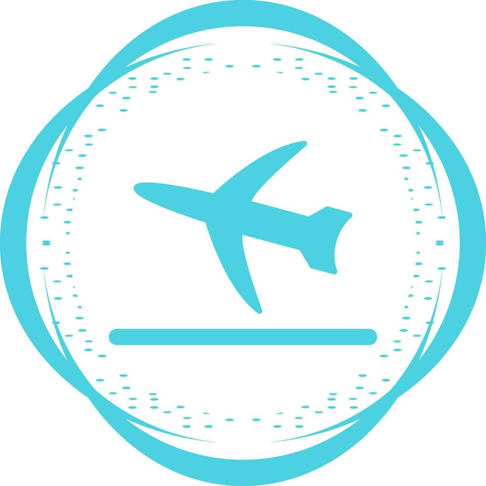 icono de vector de despegue de vuelo