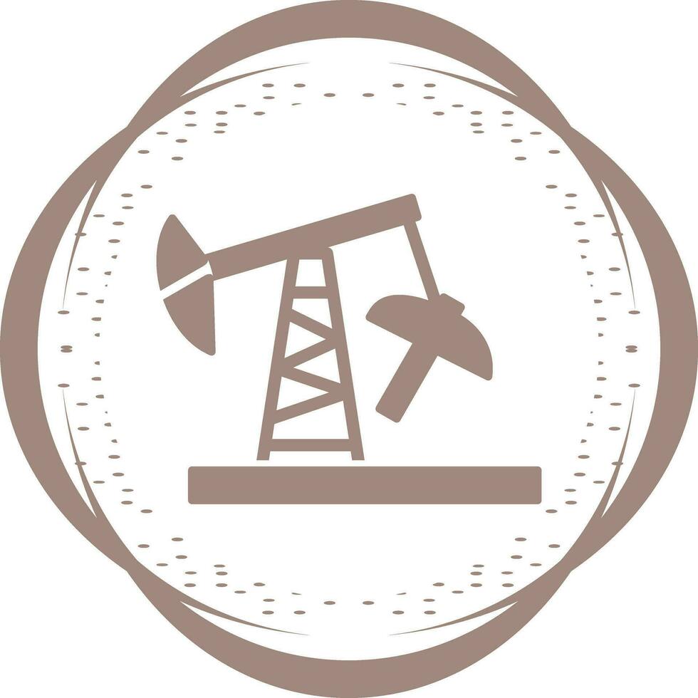 icono de vector de torre de perforación