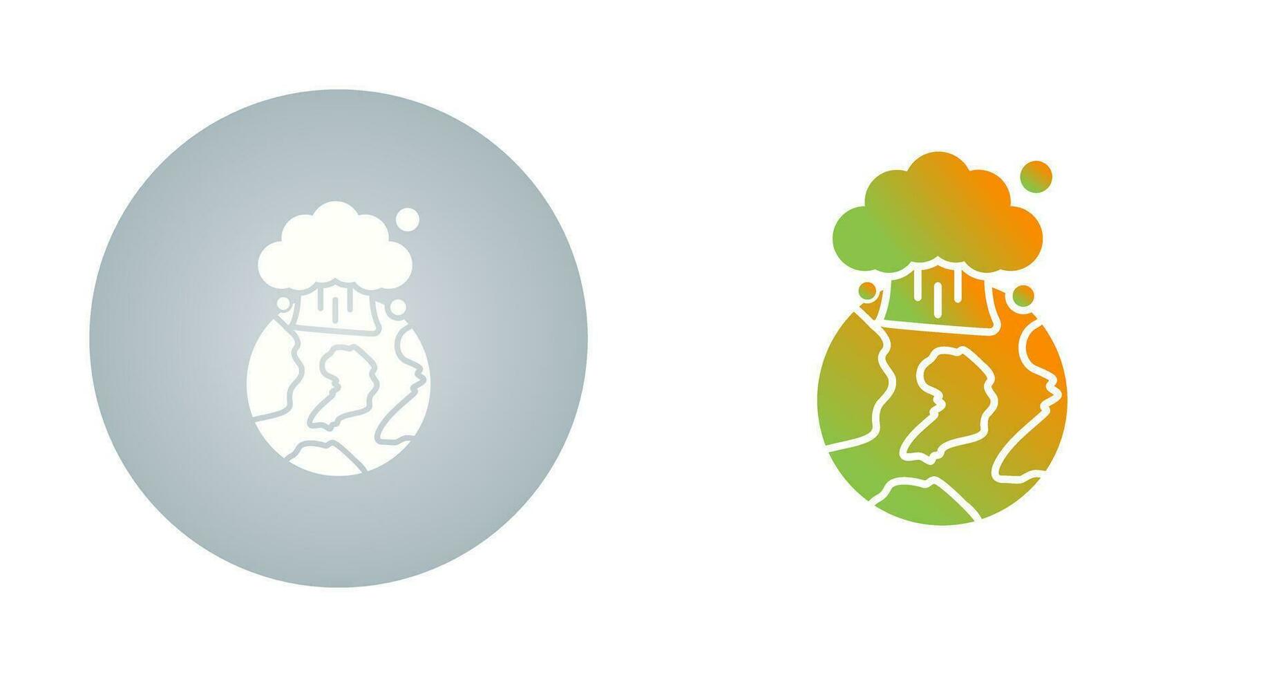 Nuclear Explosion Vector Icon