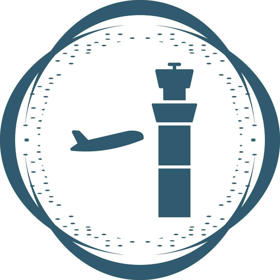 icono de vector de torre de control de aire