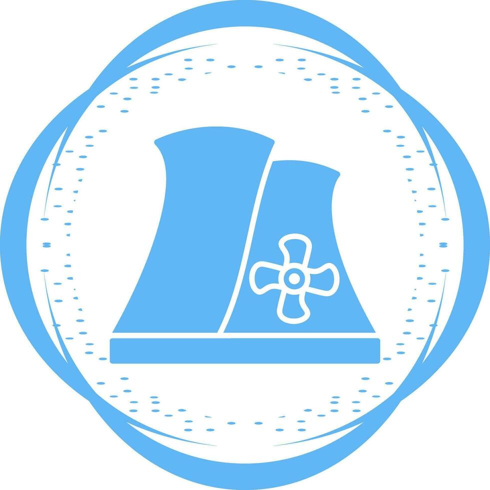 Nuclear Plant Vector Icon