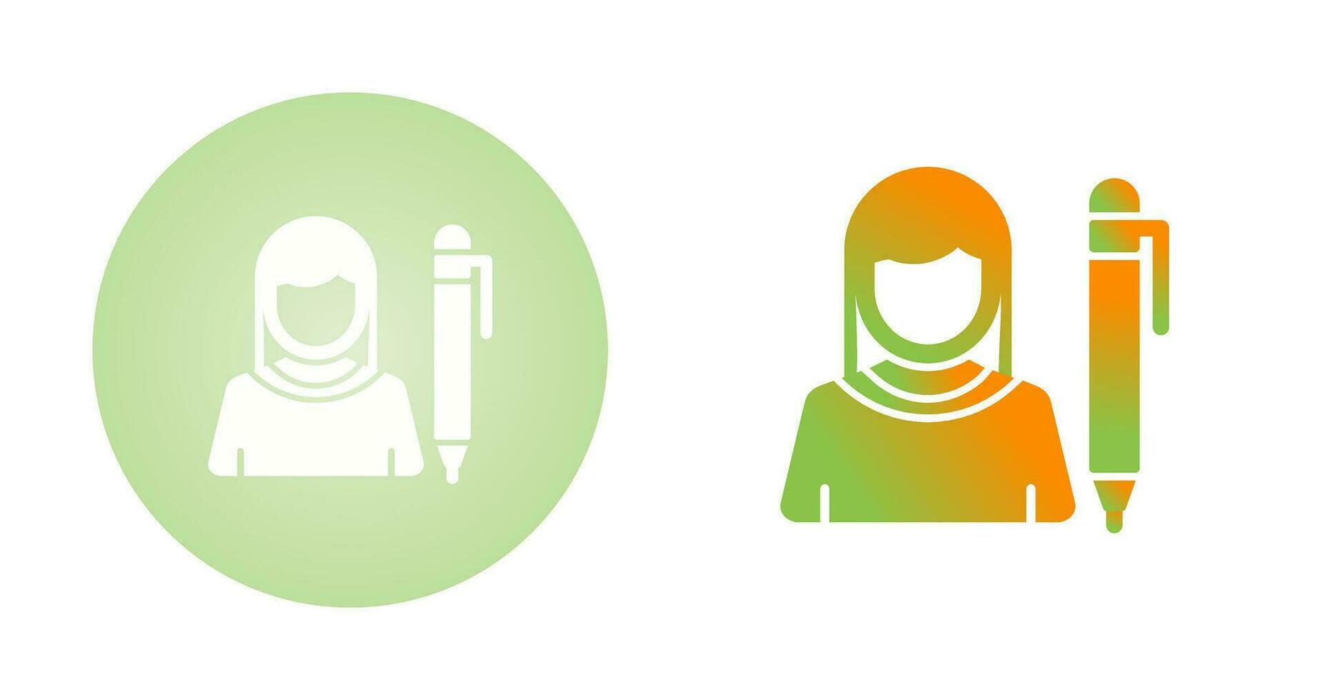 Writer Vector Icon