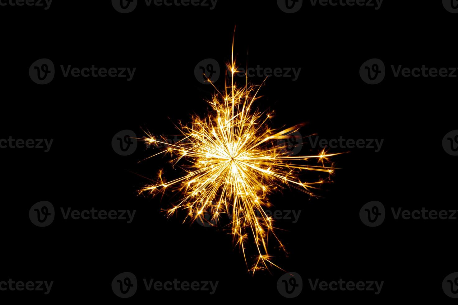 Fireworks, sparks, isolates on black background photo