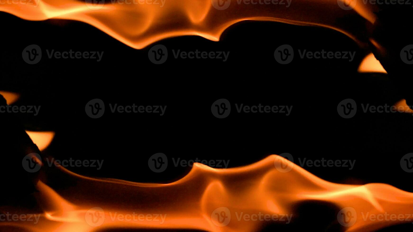 fire background burning flame frame on a black background photo