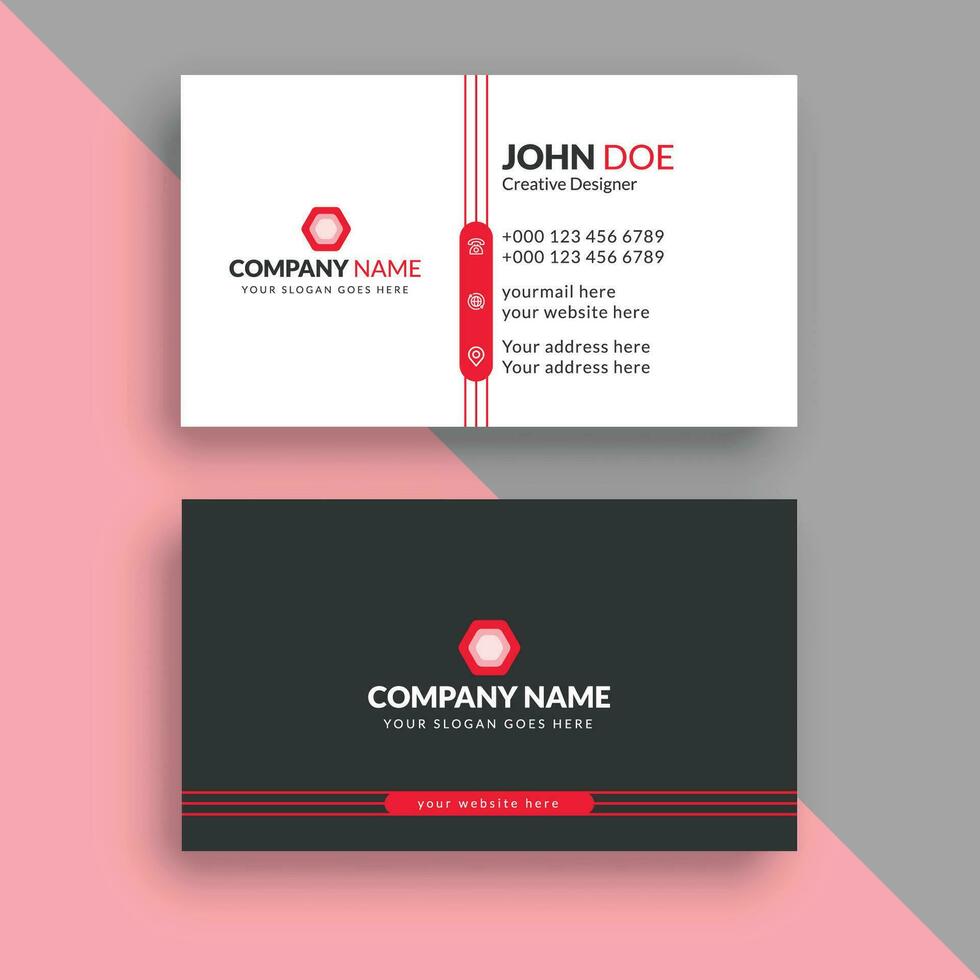 Business card design vector
