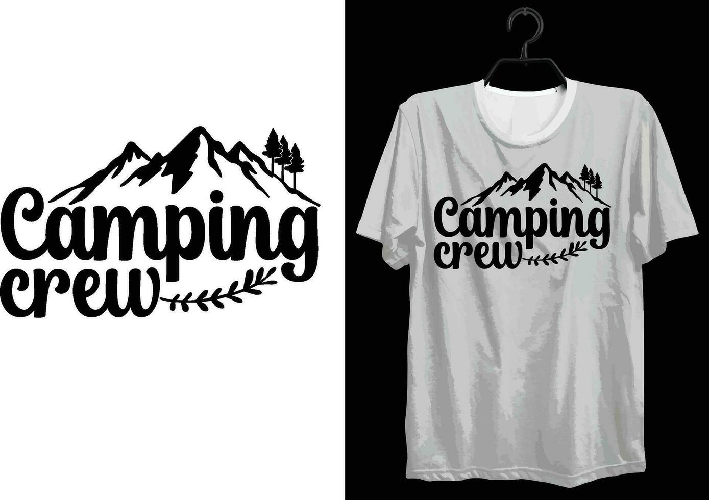 Camping T-shirt Design. Funny Gift Camping T-shirt Design For Camp Lovers. Typography, Custom, Vector t-shirt design. World All Camper T-shirt Design For Adventure