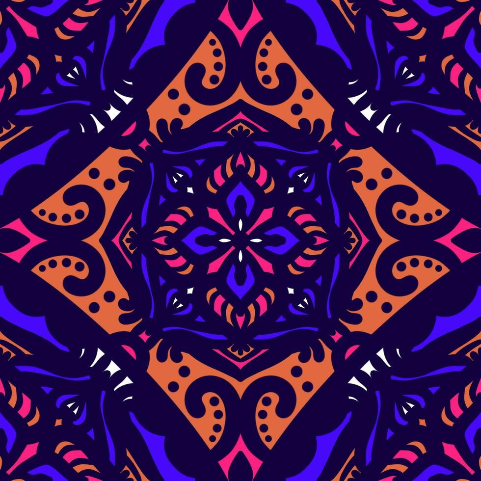 Seamless geometric folklore ornament, Tribal ethnic texture. Seamless striped pattern in Aztec style, Figure tribal embroidery, Scandinavian, Ikat pattern photo