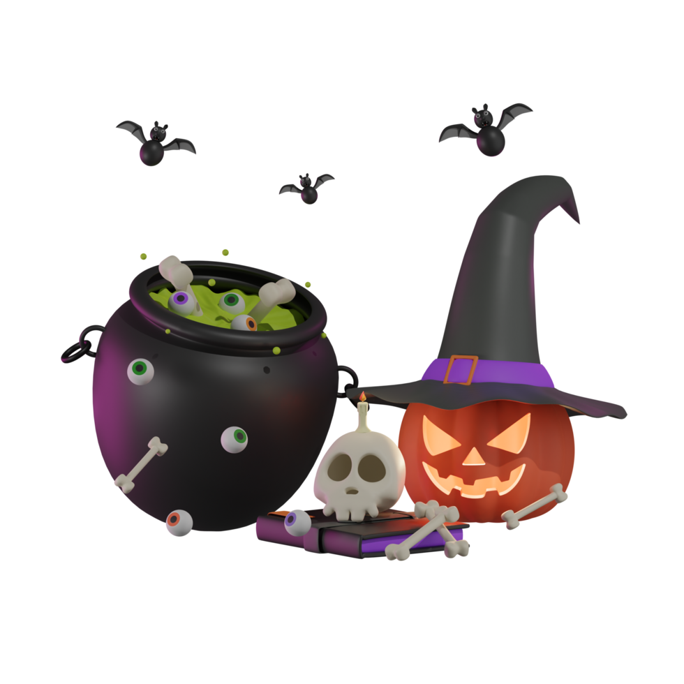 Halloween 3D Characters Render Object Interactive png