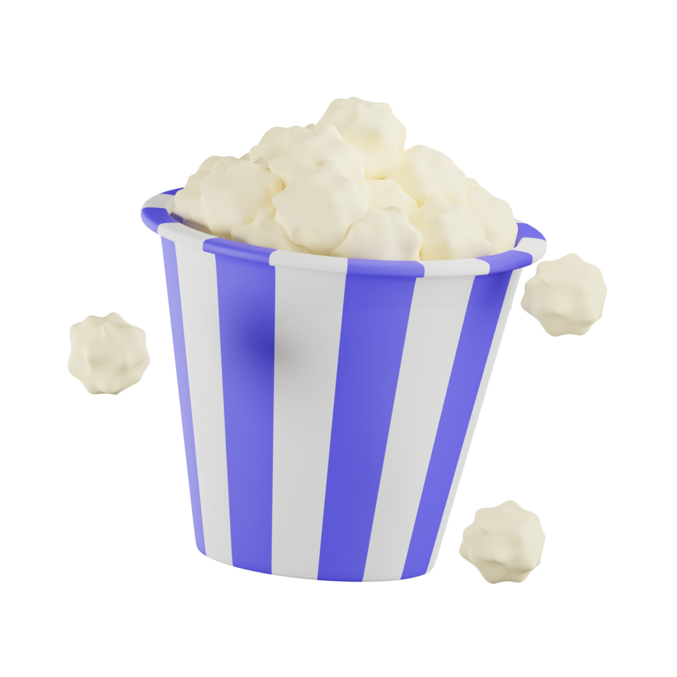 Pop Corn Entertainent 3D Illustrations png