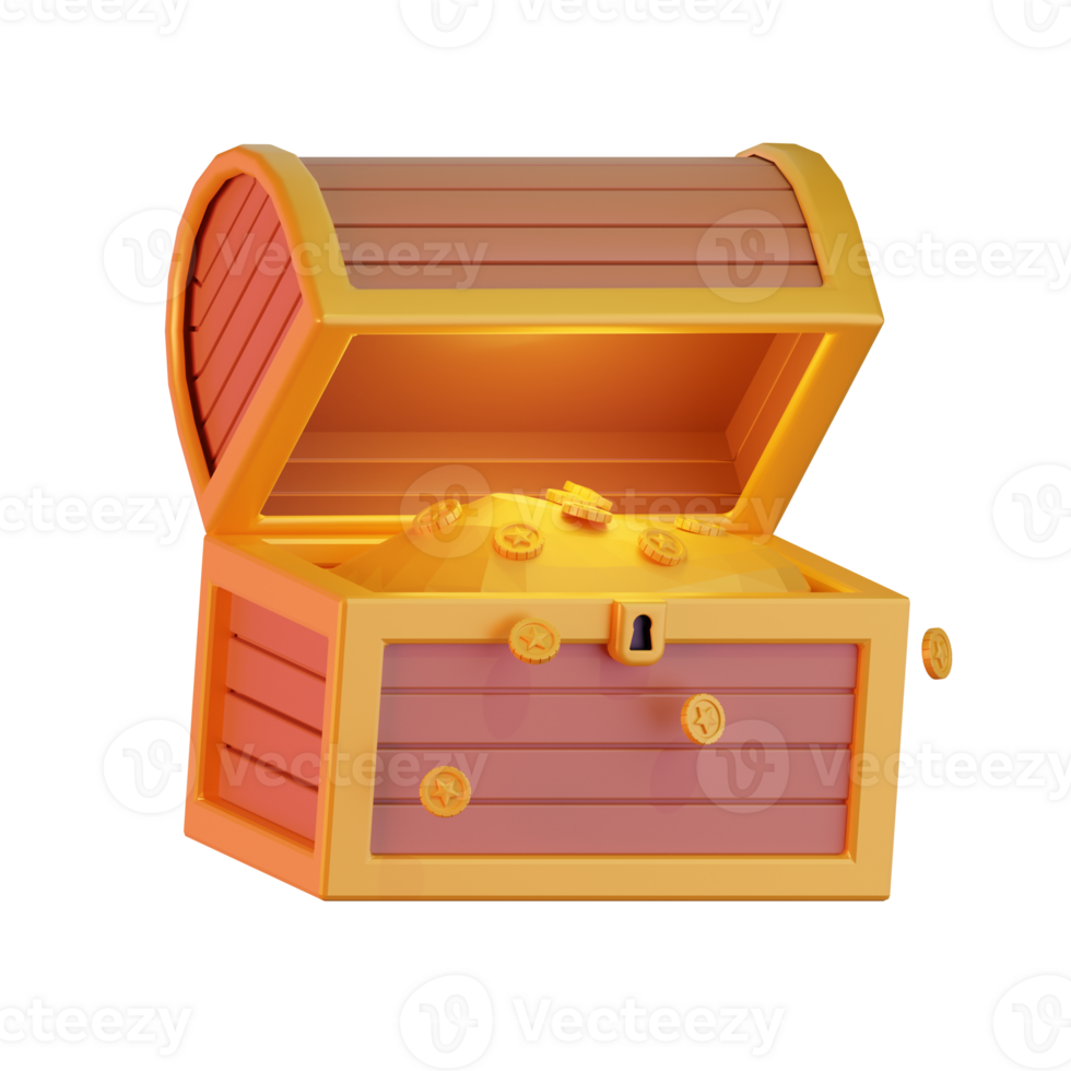 Chest Game Assets 3D Illustrations png