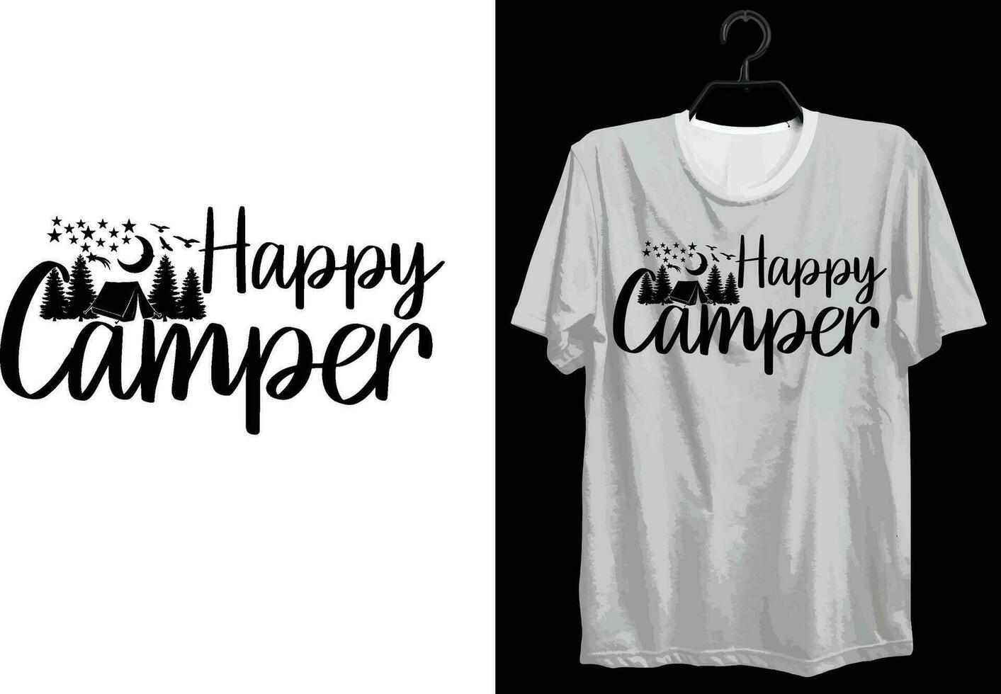 Camping T-shirt Design. Funny Gift Camping T-shirt Design For Camp Lovers. Typography, Custom, Vector t-shirt design. World All Camper T-shirt Design For Adventure