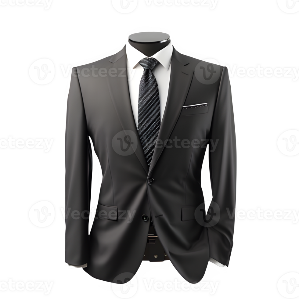 tuxedo suit mockup on transparent background ,tuxedo isolated cut out ,generative ai png