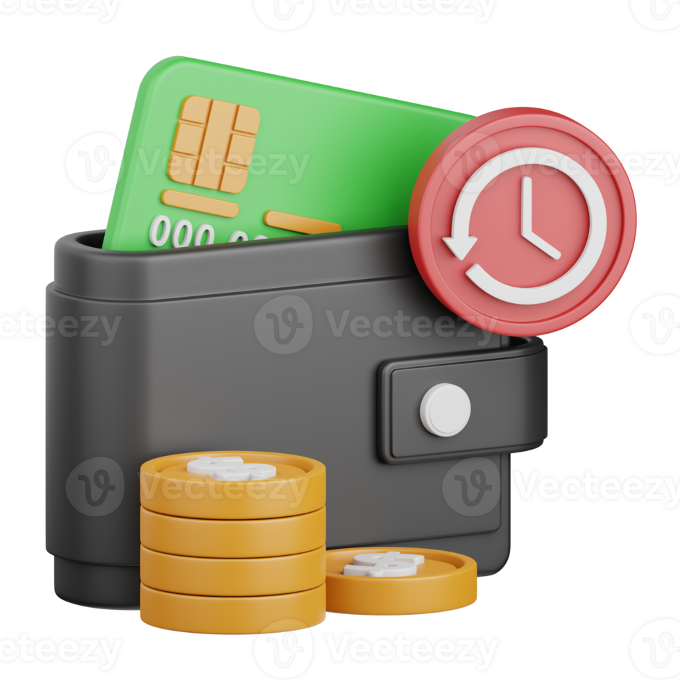 3d rendering payment history isolated useful for payment, money and transaction design element png