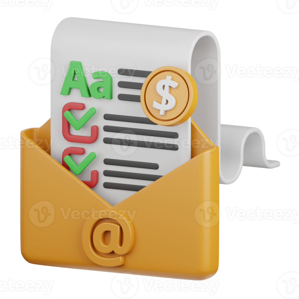 3d rendering payment message isolated useful for payment, money and transaction design element png