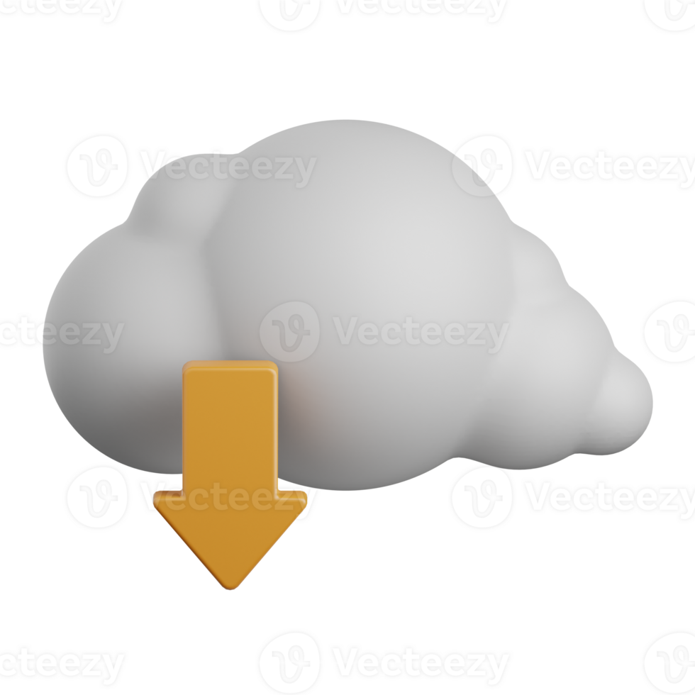 3d Renderização nuvem baixar isolado útil para nuvem, rede, Informática, tecnologia, base de dados, servidor e conexão Projeto elemento png