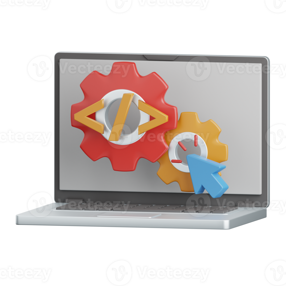 3d tolkning programvara testning isolerat användbar för teknologi, programmering, utveckling, kodning, programvara, app, datoranvändning, server och förbindelse design element png