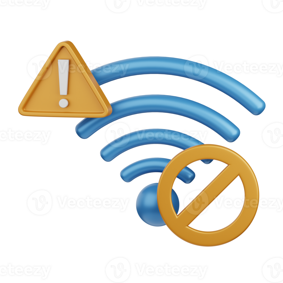 3d Rendern Internet Error isoliert nützlich zum Technologie, Programmierung, Entwicklung, Kodierung, Software, Anwendung, rechnen, Server und Verbindung Design Element png