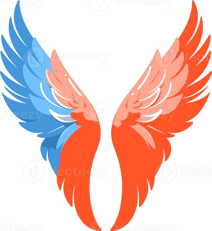 wings logo in flat style png