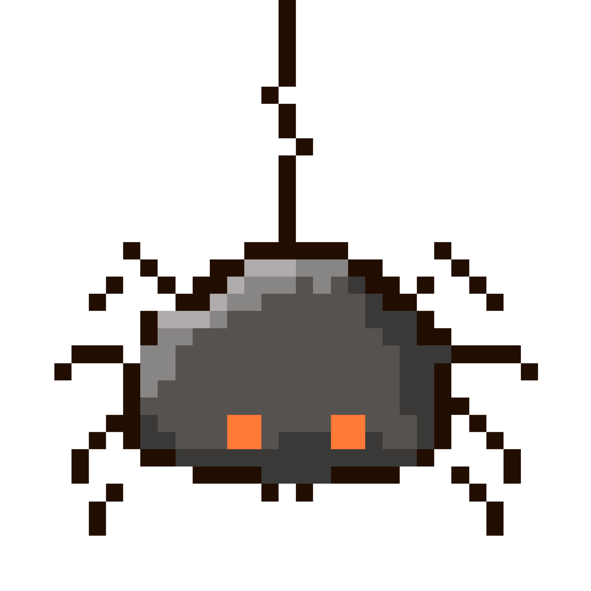 Cute spider png illustration.isolated spider element.cartoon character