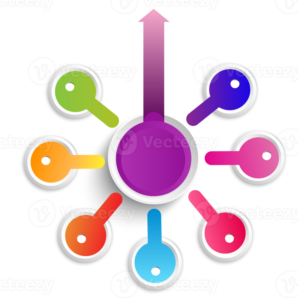 Infographic road map arrow key of success for business template element png