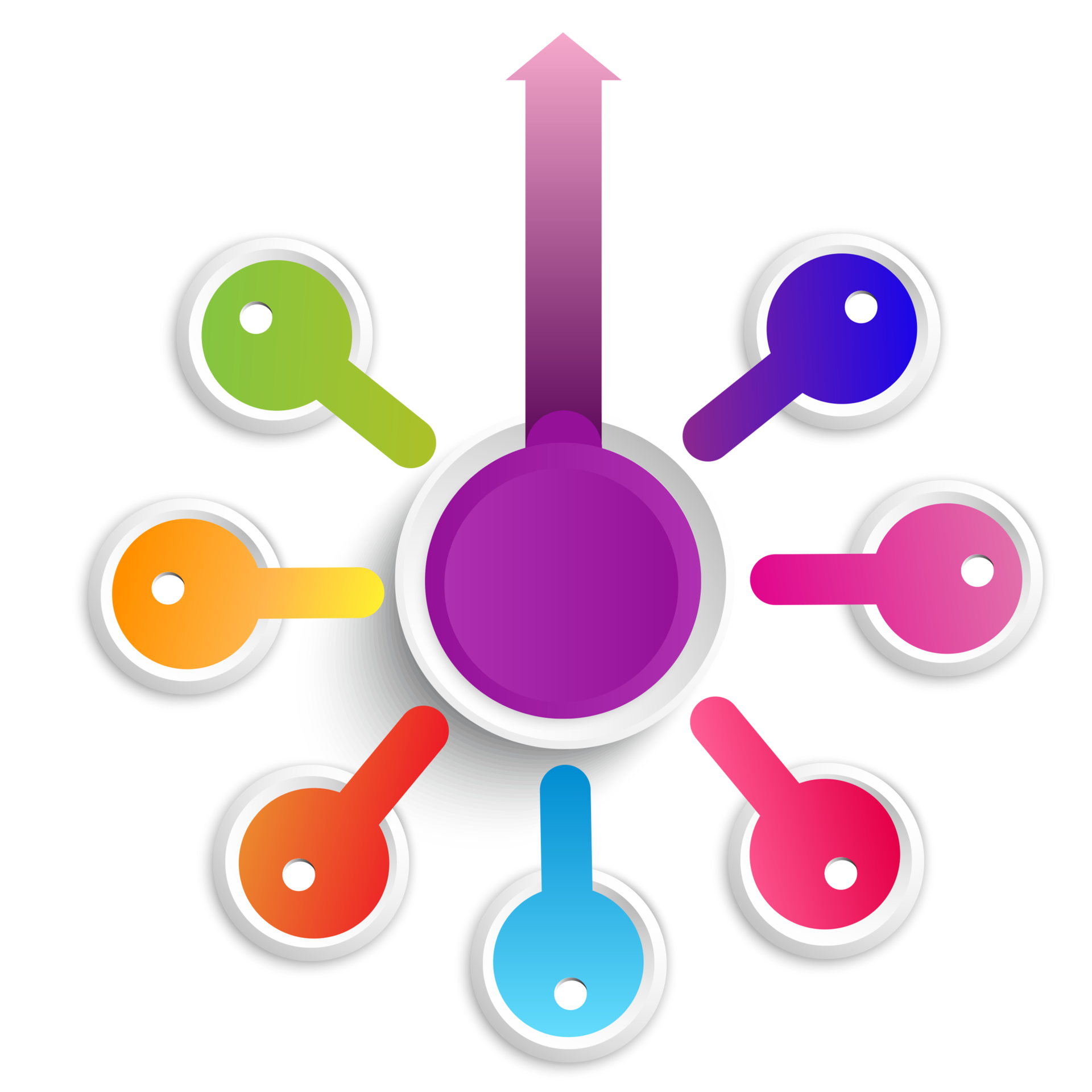 infographic-road-map-arrow-key-of-success-for-business-template-element