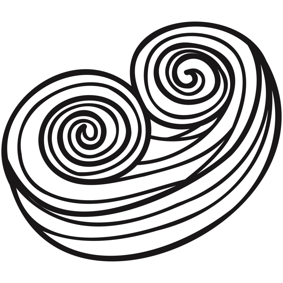isolate black and white bakery chocolate bread png