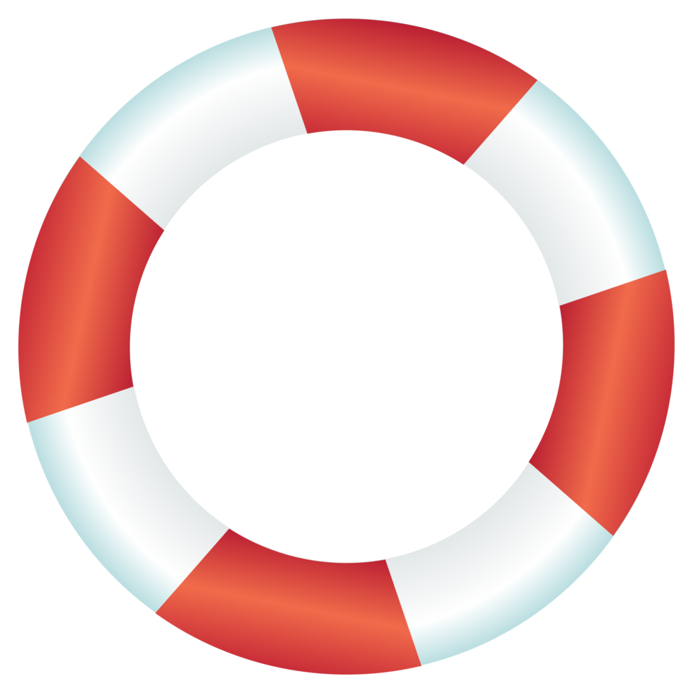 isolate summer red rubber ring swimming png