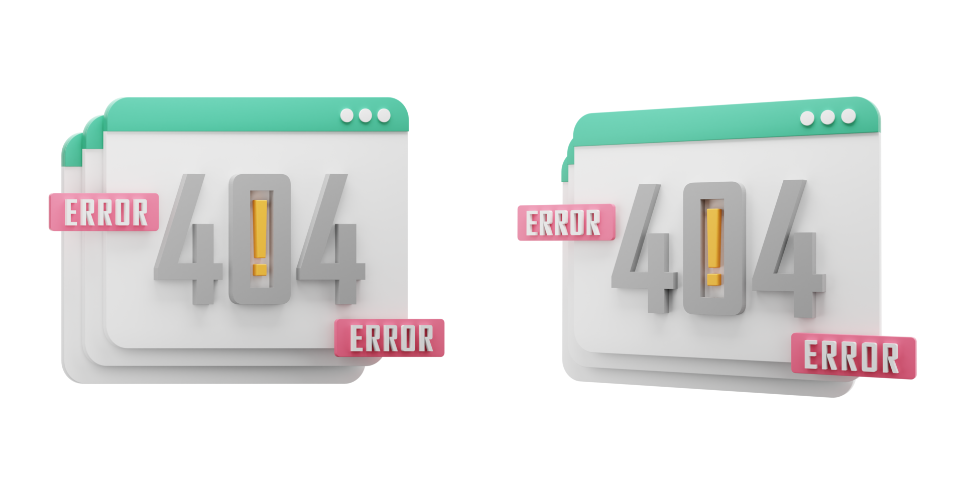 Page not found 404 3d illustration. 404 error web page concept. colorful minimal style. 3d rendering. png
