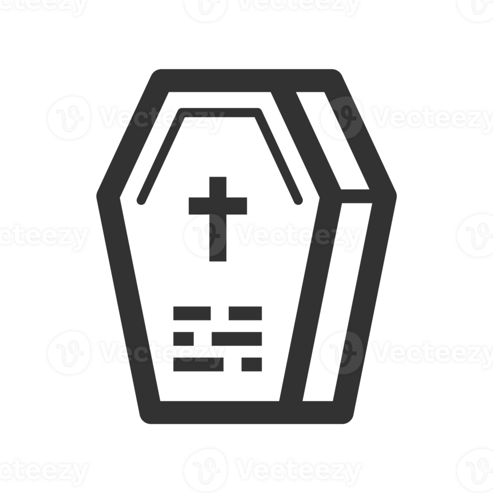 Coffin line icon png