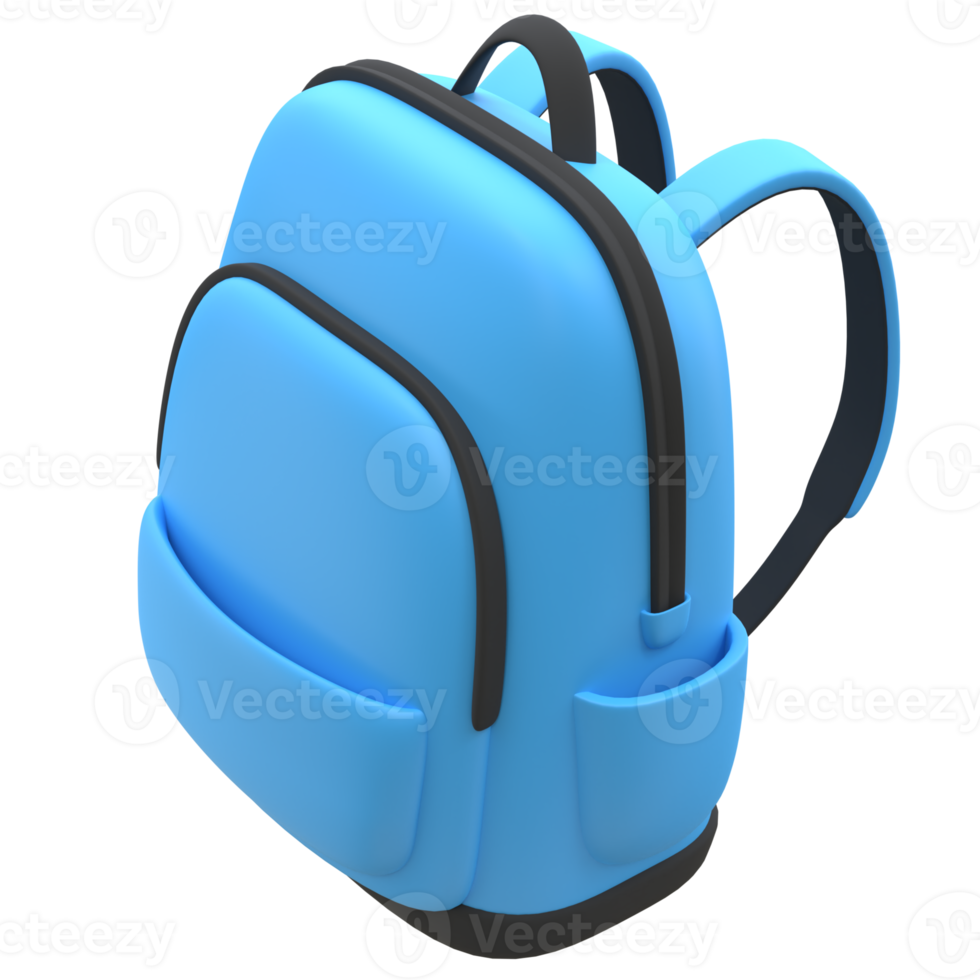 3d escola mochila ícone png