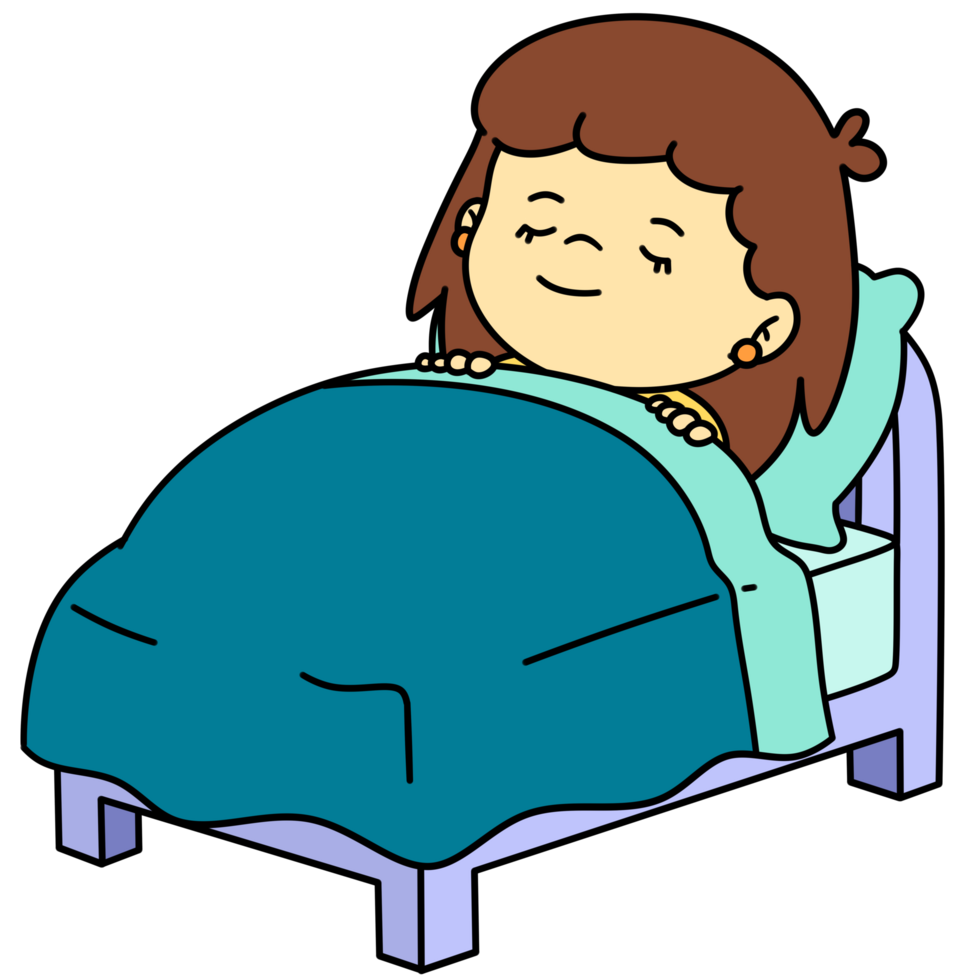 Cartoon Kid Sleeping Girl Clip Art 27120147 PNG