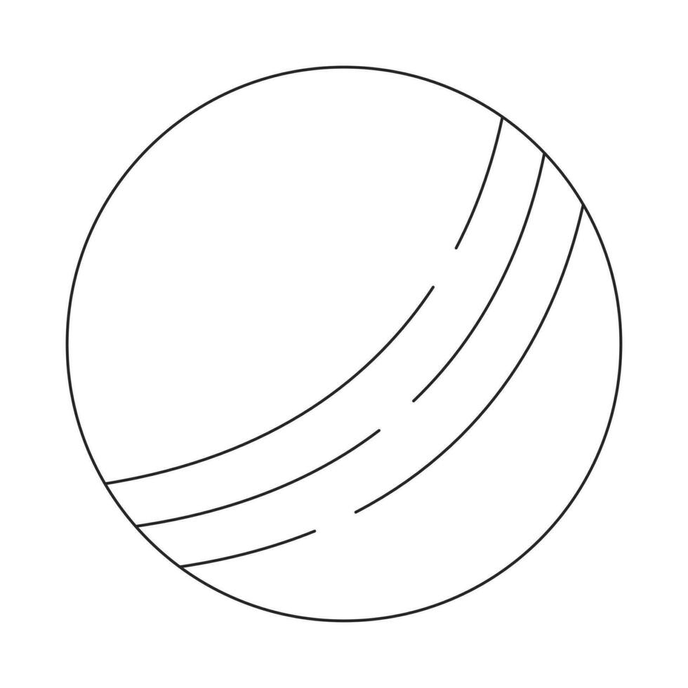 Planet flat monochrome isolated vector object. Celestial body. Cosmos. Editable black and white line art drawing. Simple outline spot illustration for web graphic design