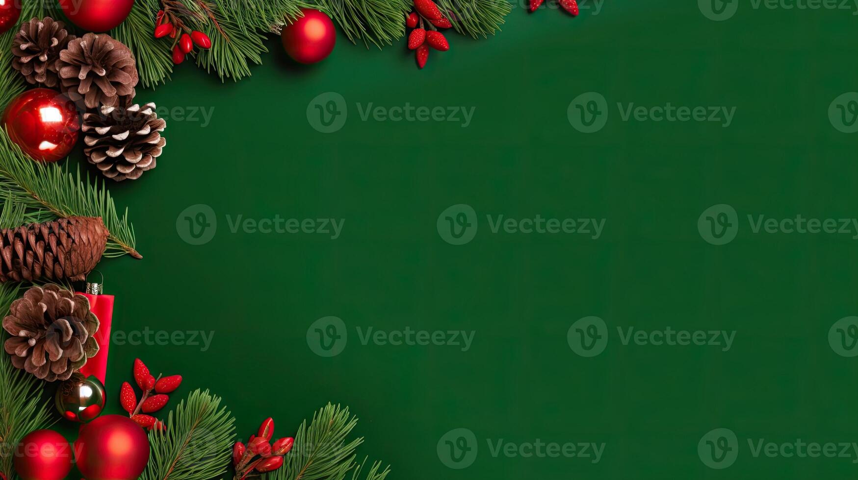 Christmas Holiday Background. Illustration AI Generative photo