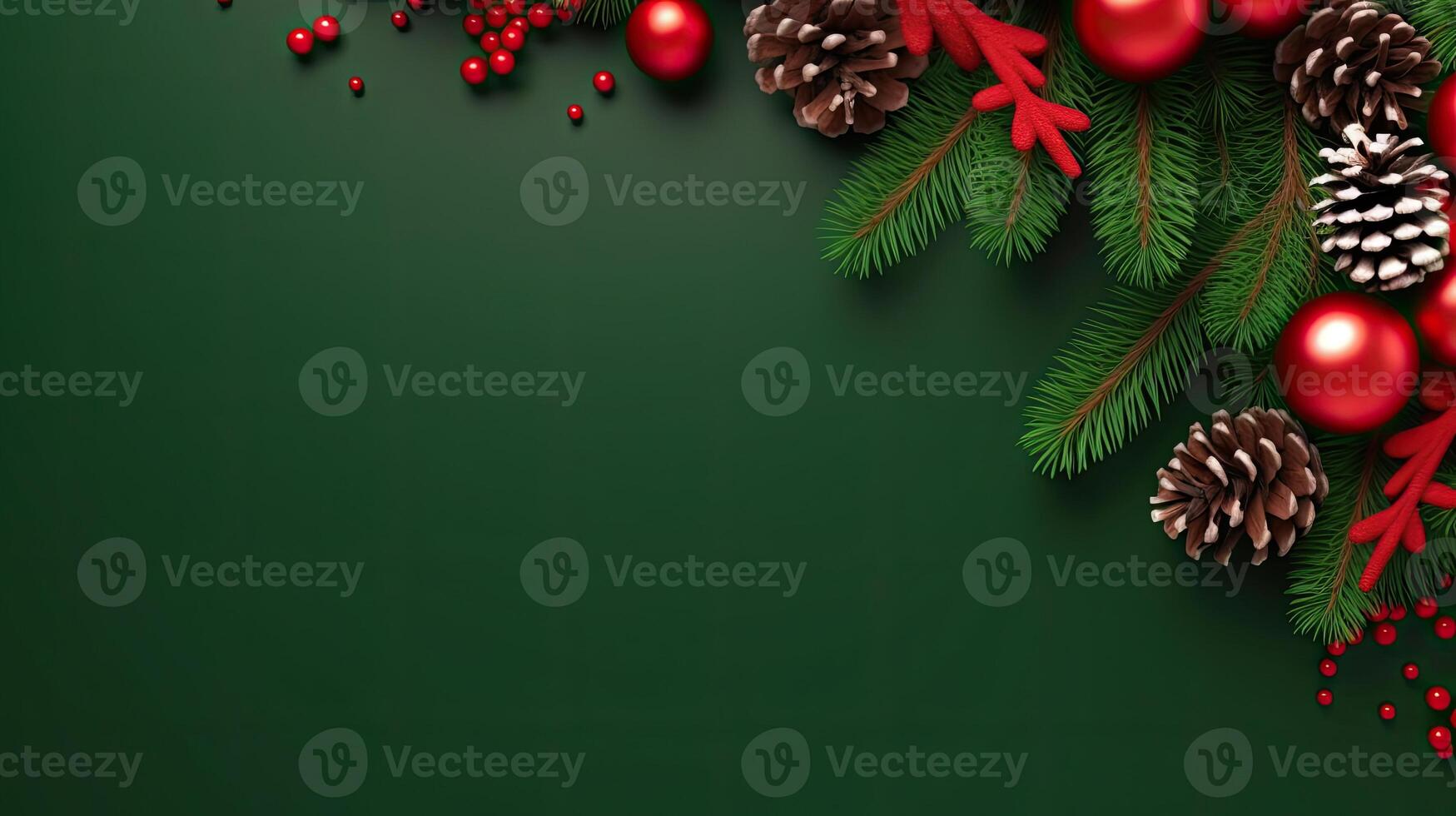 Christmas Holiday Background. Illustration AI Generative photo