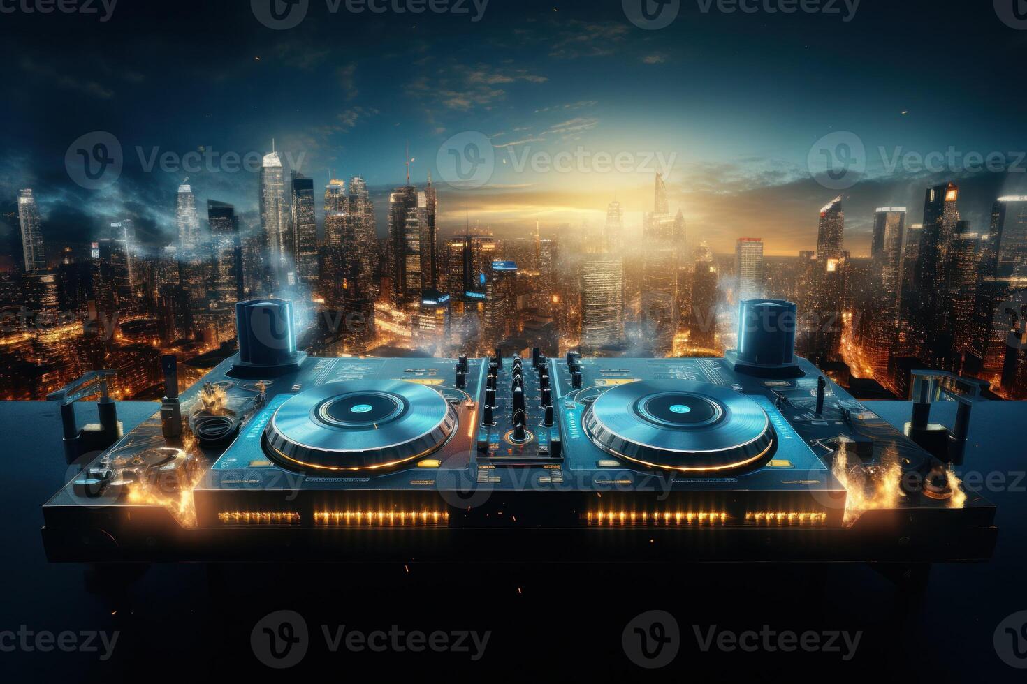 Night disco club background. Illustration photo
