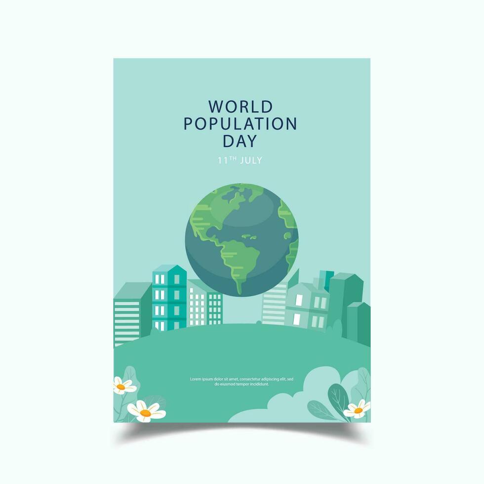 World Population Day Vector Illustration