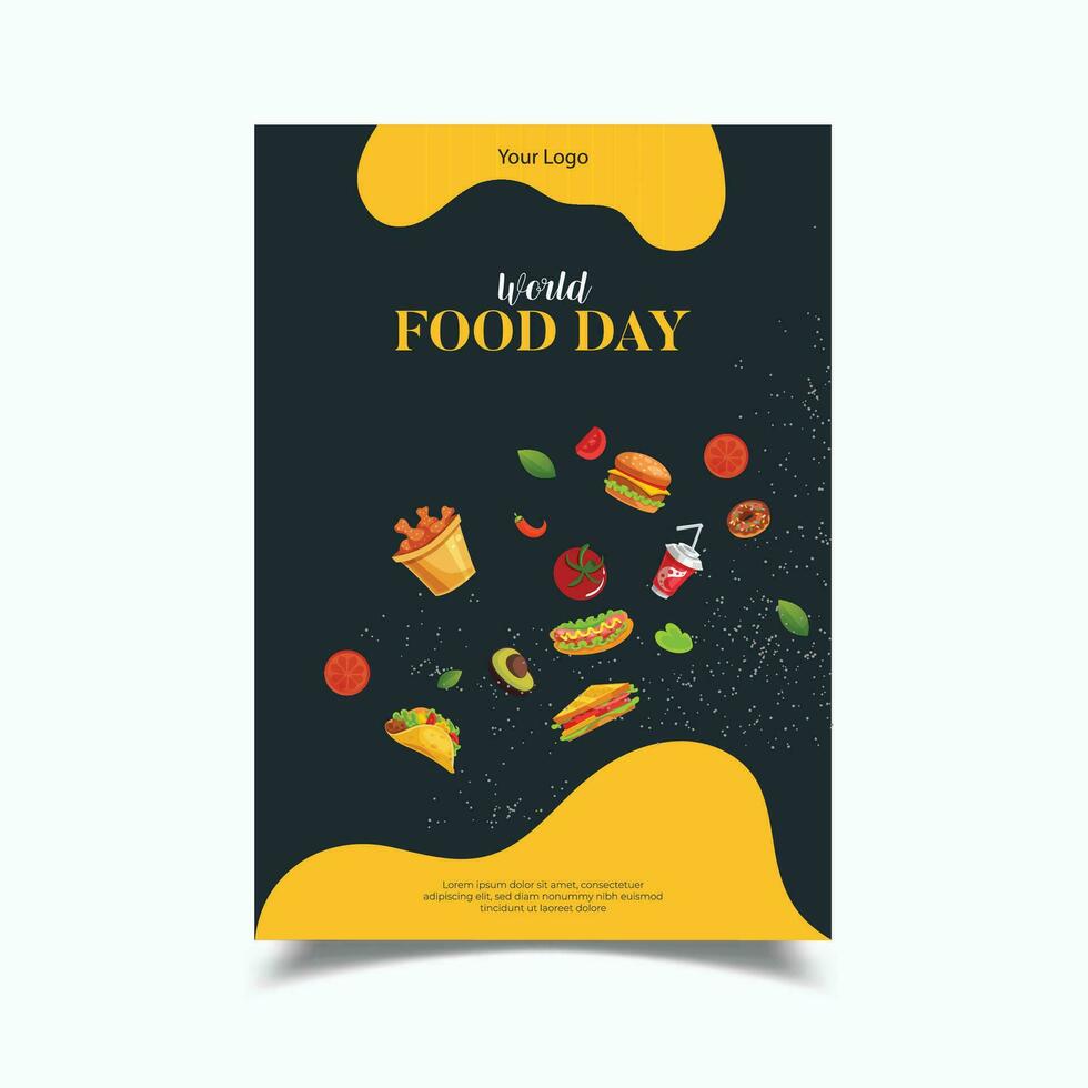 Food Flyer Vector Illustration