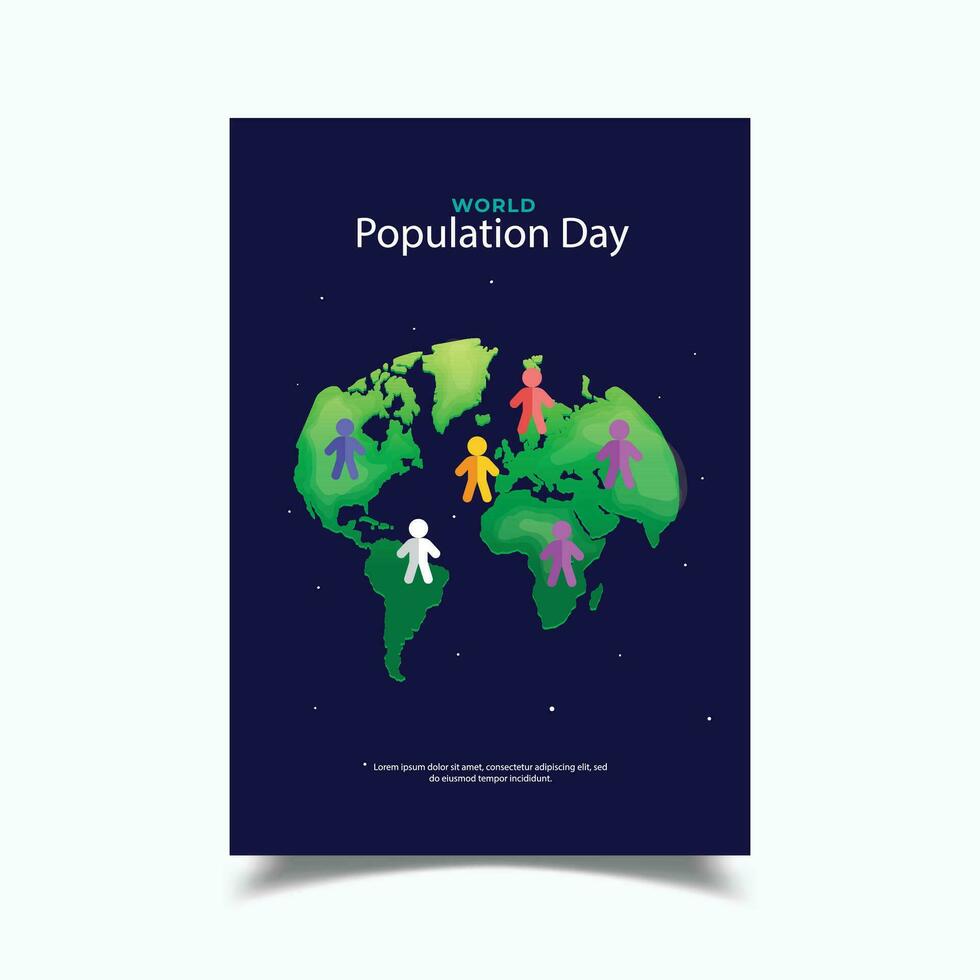 Vector Illustration of World Population Day