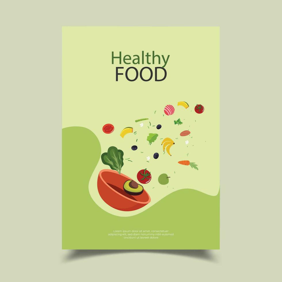 Food Flyer Vector Illustration