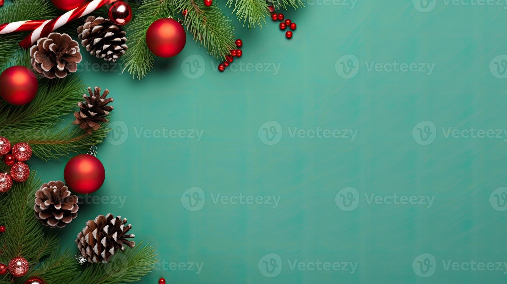 Christmas Holiday Background. Illustration AI Generative photo