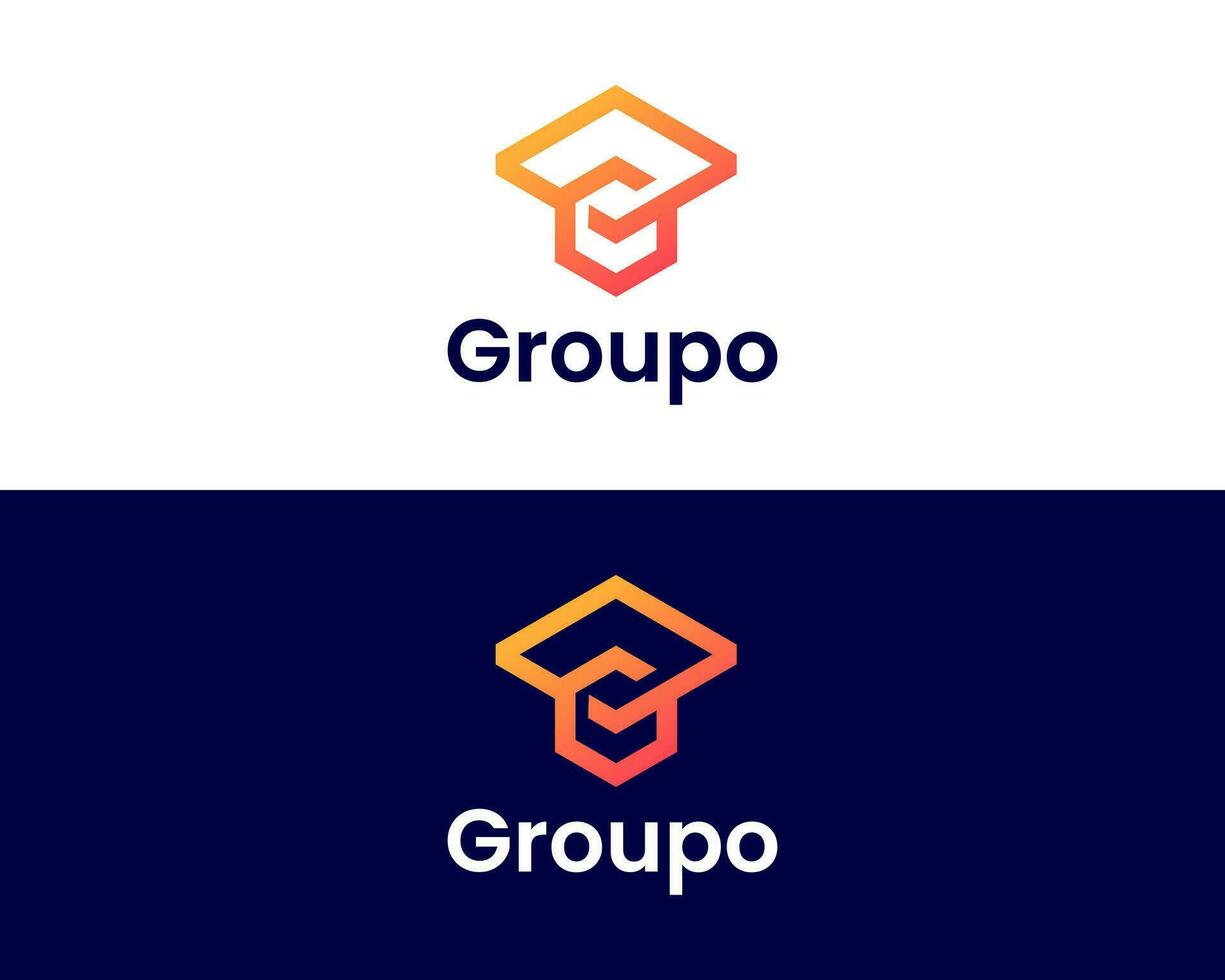 Letter MG modern logo design vector template