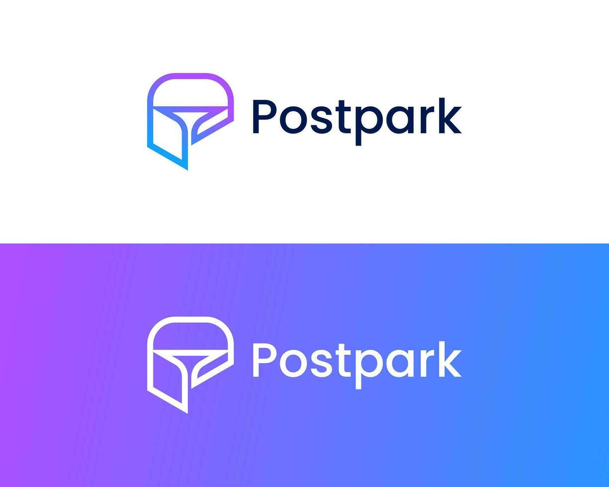 Abstract PT monogram letter logo for branding vector