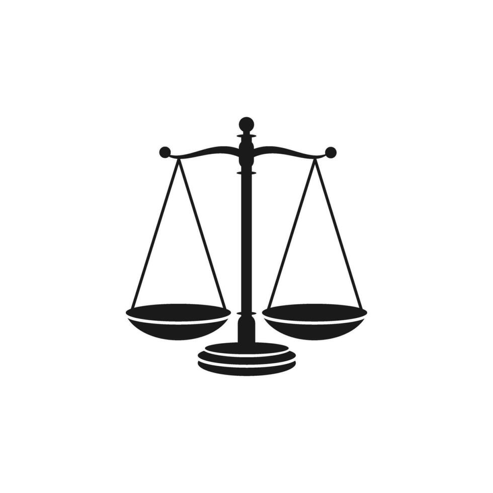 Justice scale icon. Suitable for your design need, logo, illustration, animation, etc. vector