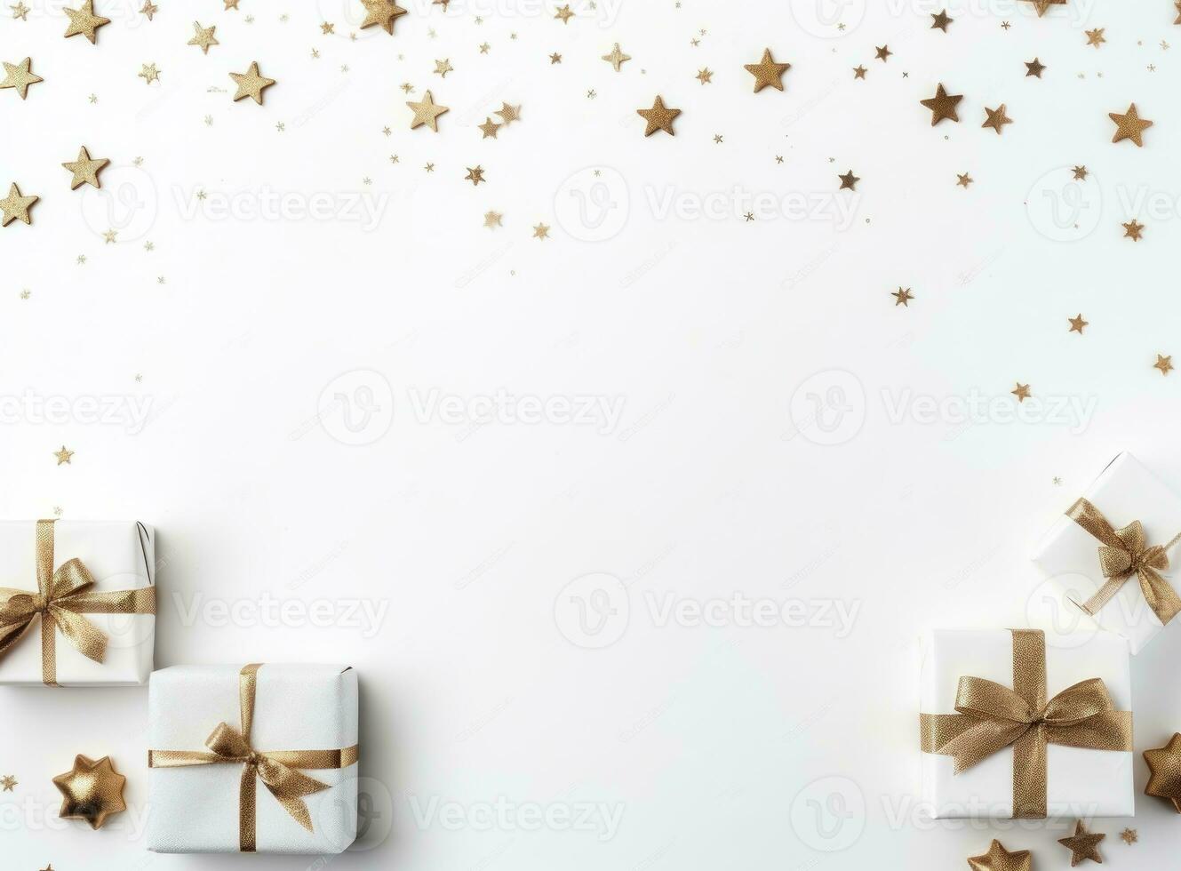 White Elegant Christmas Background photo