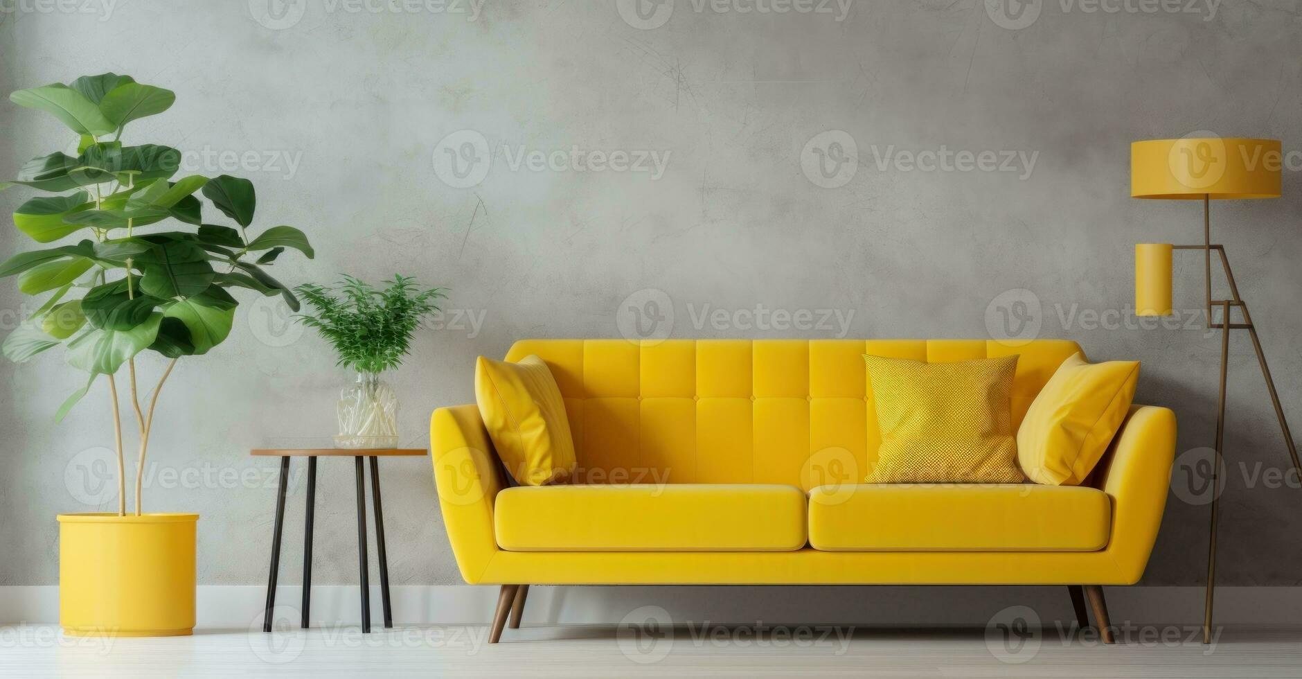 Modern vivid living room photo