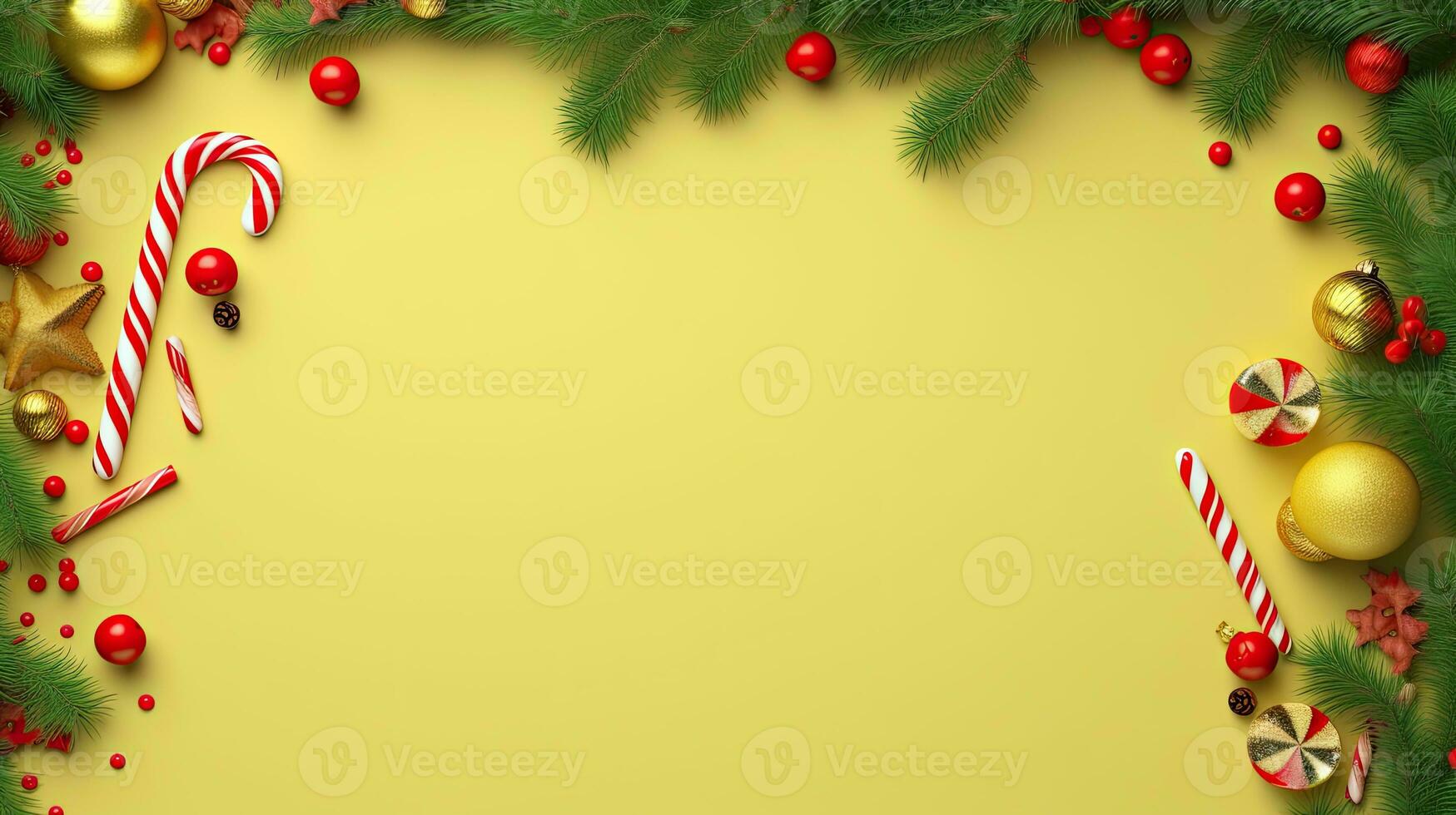 Christmas Holiday Background. Illustration AI Generative photo